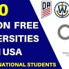 Low Tuition Universities in USA For International Students 2022/2023