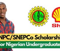 NNPC/SNEPCo Scholarship For Nigerians 2021