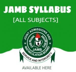 CRS JAMB SYLLABUS 2023/2024