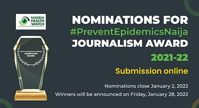 PreventEpidemicsNaija Journalism Awards 2021/2022