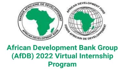 African Development Bank Virtual Internship Program 2022/2023